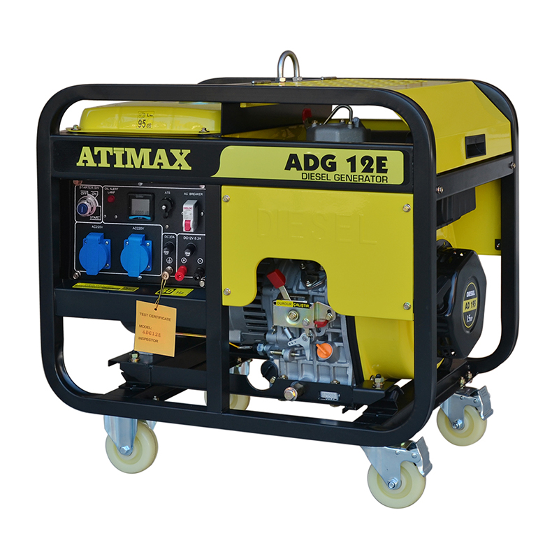 Генератор дизельний ATIMAX 1 фаза (220В), 6,5кВт, (ADG-12-E)